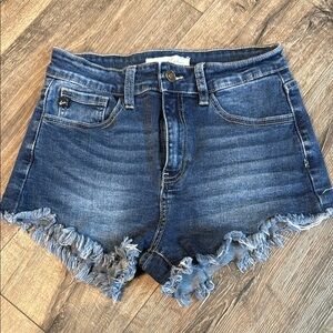 KanCan Denim Frayed Hem Women's Shorts